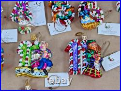 Christopher Radko Little Gems 12 Days Of Christmas Ornaments 1-12 Complete Set