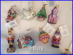 Christopher Radko Little Gems' Collection Ornaments Lot of 8 RETIRED/RARE
