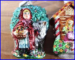 Christopher Radko Little Red Riding Hood & Hansel Gretel Christmas Ornaments