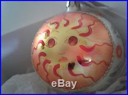 Christopher Radko MEDITERRANEAN SUNSHINE 2-Sided Ball Christmas Ornament 1991
