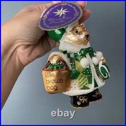 Christopher Radko MUFFY BLOOMINGDALES SHOPPER 2024 Ornament 3013771 New