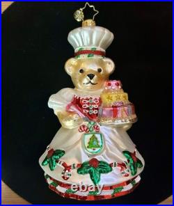 Christopher Radko MUFFY GREAT CAKE BAKE Decorator Christmas Ornament 1020565