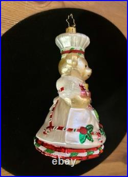 Christopher Radko MUFFY GREAT CAKE BAKE Decorator Christmas Ornament 1020565