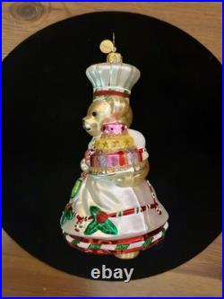 Christopher Radko MUFFY GREAT CAKE BAKE Decorator Christmas Ornament 1020565