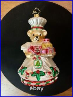 Christopher Radko MUFFY GREAT CAKE BAKE Decorator Christmas Ornament 1020565