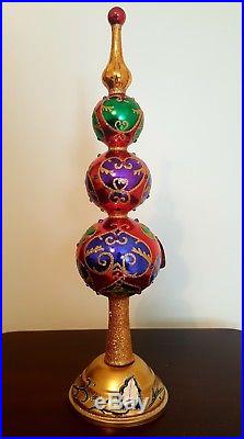 Christopher Radko Majestic JEWEL Colorful Glass 1018521