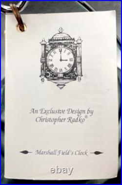 Christopher Radko Marshall Fields Clock Ornament 1999 Limited #278/5k w Box