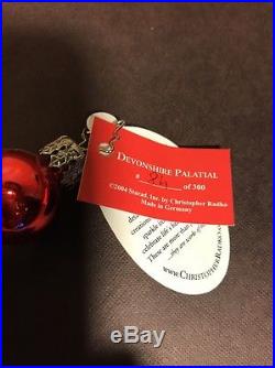 Christopher Radko Master Blower Devonshire Palatial Ltd Ornament 2 PCS Last 2