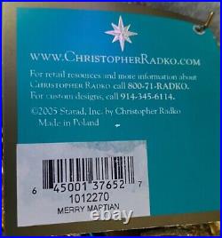 Christopher Radko Merry Martian 2005 Alien Car Christmas Ornament Box And Tags Christopher Radko Merry Martian 2005 Alien Car Christmas Ornament Box And Tags