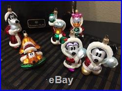 Christopher Radko Mickey and Friends Snowball Fun Disney Christmas Ornament