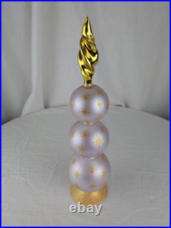 Christopher Radko Midas Touch Lilac 99-917 RARE Triple Reflector Pristine Finial