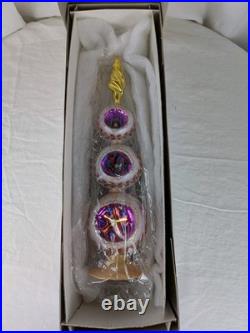 Christopher Radko Midas Touch Lilac 99-917 RARE Triple Reflector Pristine Finial Christopher Radko Midas Touch Lilac 99-917 RARE Triple Reflector Pristine Finial