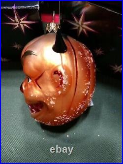 Christopher Radko Monster Mash Halloween Ornament 1997 Devil Jack O Lantern Rare