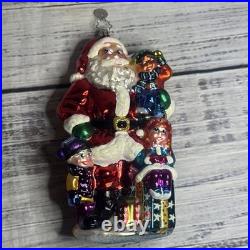 Christopher Radko Mouth Blown Glass Christmas Ornaments Lot of 17 WithPlastic Box