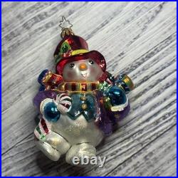 Christopher Radko Mouth Blown Glass Christmas Ornaments Lot of 17 WithPlastic Box