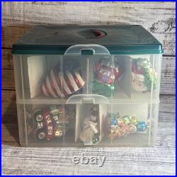 Christopher Radko Mouth Blown Glass Christmas Ornaments Lot of 17 WithPlastic Box