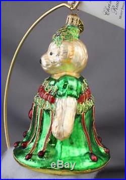 Christopher Radko Muffy Jingle Belle 2004 Ornament 3010677 Teddy Bear Bell Green