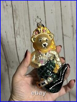 Christopher Radko Muffy Little MerBear 2004 Glass Ornament 3010146 RARE