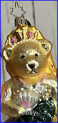 Christopher Radko Muffy Little MerBear 2004 Glass Ornament 3010146 RARE