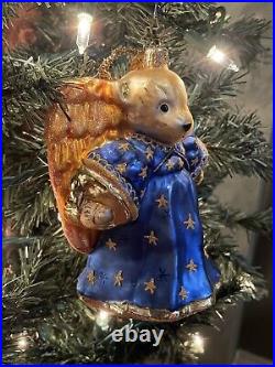 Christopher Radko Muffy Vanderbear Angel Bear With Halo Ornament 6