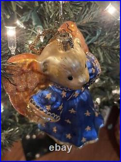 Christopher Radko Muffy Vanderbear Angel Bear With Halo Ornament 6