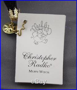 Christopher Radko Muffy Witch 2003 Ornament 3010145 Teddy Bear Halloween Masked