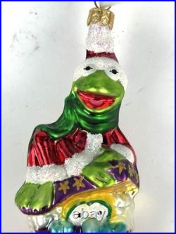 Christopher Radko Muppet Totem Pole 1997 Kermit Gonzo Fozzie 8 Ornament Tag Box