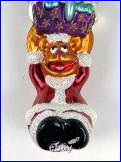 Christopher Radko Muppet Totem Pole 1997 Kermit Gonzo Fozzie 8 Ornament Tag Box