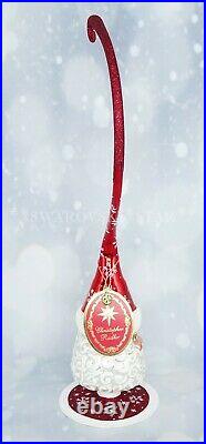 Christopher Radko NEW 16.5 Smiling Santa Stand Christmas Ornament #1020534