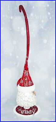 Christopher Radko NEW 16.5 Smiling Santa Stand Christmas Ornament #1020534