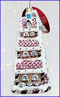 Christopher Radko NEW Sweetest Highrise Gingerbread 1021319 Christmas Ornament