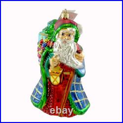 Christopher Radko NOEL SPLENDER Glass Ornament Lantern St Nicholas