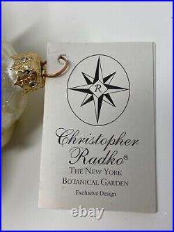 Christopher Radko New York Botanical Garden Glass Ornament 00-BOT-01 RARE