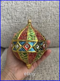 Christopher Radko. Noel Noveau Ornament Handcrafted In Poland. No Box. Used