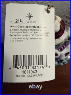 Christopher Radko North Pole Palace 2004 Limited Edition #214/10000 Ornament