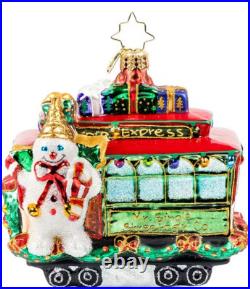 Christopher Radko Numbered Mr Bingle 2024 Christmas Express Streetcar Ornament