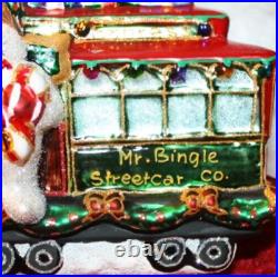 Christopher Radko Numbered Mr Bingle 2024 Christmas Express Streetcar Ornament