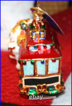 Christopher Radko Numbered Mr Bingle 2024 Christmas Express Streetcar Ornament