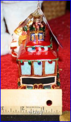 Christopher Radko Numbered Mr Bingle 2024 Christmas Express Streetcar Ornament