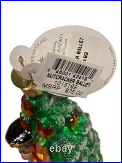 Christopher Radko Nutcracker Ballet Ornament 1015192 With Box