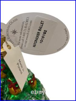 Christopher Radko Nutcracker Ballet Ornament 1015192 With Box