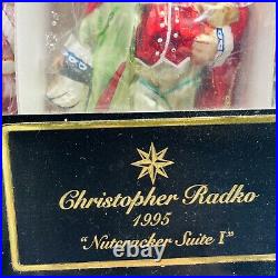 Christopher Radko Nutcracker Suite 1 1995 Set of 3 Ornaments Sealed Packages