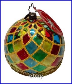 Christopher Radko ORNAMENT Glass Dazzlers 20th Anniversary 2004 Starad Poland