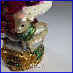 Christopher Radko Oh Come All Ye Faithful Ornament Classic Carol's 6 RARE