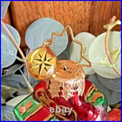 Christopher Radko Old Texas Pick Up Truck with Present Texas Santa Ornament 5x4.5