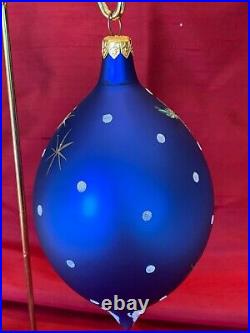 Christopher Radko Old World Santa Tear Drop Christmas Ornament. Italy