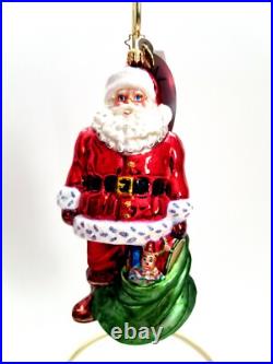 Christopher Radko On The Lookout #1015188 25th Anniversary Collection Santa