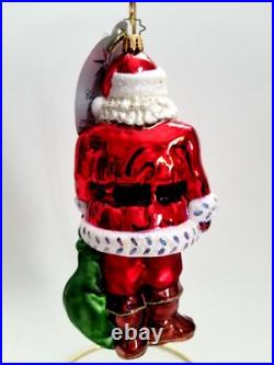 Christopher Radko On The Lookout #1015188 25th Anniversary Collection Santa