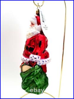 Christopher Radko On The Lookout #1015188 25th Anniversary Collection Santa