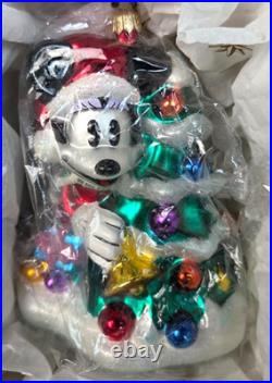 Christopher Radko Ornament DISNEY Winter Minnie NEW PIE EYES / ULTRA RARE